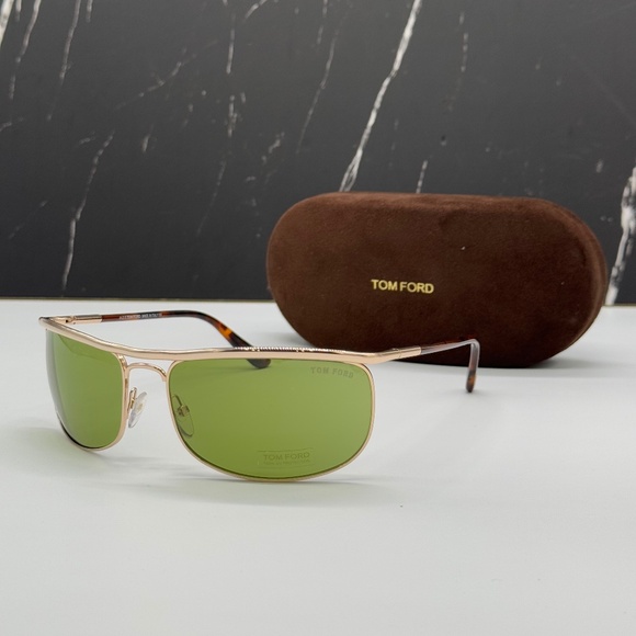 NEW TOM FORD TF418 28N AVIATOR SUNGLASSES TOM FORD RYDER FT0418/S EYEWEAR - Picture 1 of 10